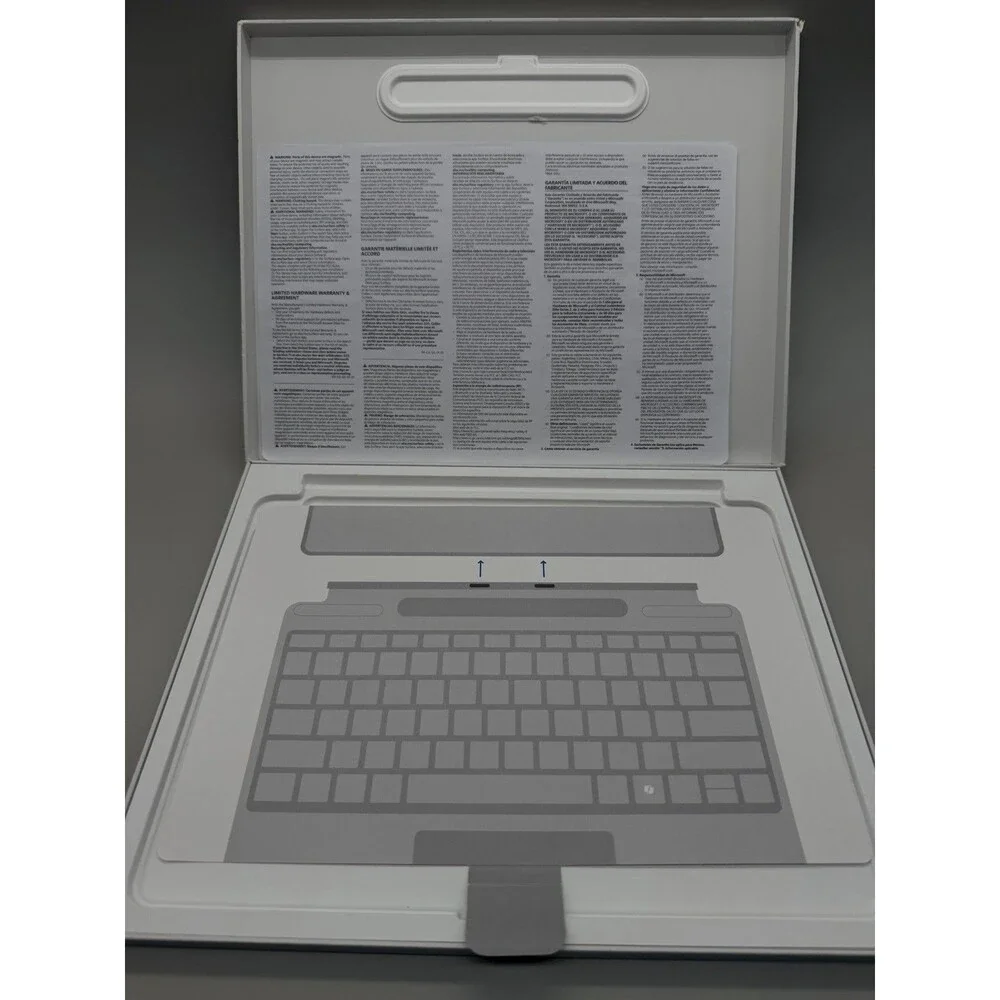 Microsoft Surface Pro Keyboard with Pen Storage Black - Model 1864, 8,9,10 11th